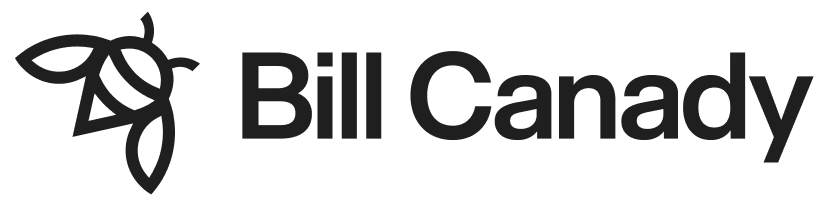 Bill Canady logo with stylized graphic and text representing leadership and productivity strategies